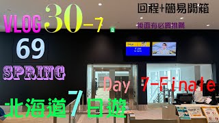 JoeBJ Vlog 307 春季北海道7日遊 Day 7Finale quot回程  簡易開箱quot [upl. by Notyard]