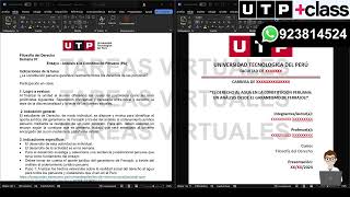 🔴ACS07 Semana 07 Tema 01 Ensayo  Análisis a la Constitución Peruana PA FILOSOFÍA DEL DERECHO [upl. by Onil]