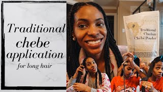 How To Apply Chebe the Traditional Way  Use Chebe to Grow Long Hair [upl. by Aneerehs]