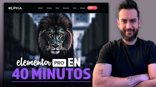 ✅ Tutorial Elementor PRO para principiantes  Aprende Elementor en 40 minutos [upl. by Martens270]