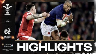 HIGHLIGHTS  🏴󠁧󠁢󠁷󠁬󠁳󠁿 WALES V FRANCE 🇫🇷  2024 GUINNESS MENS SIX NATIONS RUGBY [upl. by Luwana443]