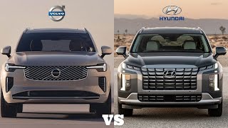 2025 Volvo XC90 vs 2025 Hyundai Palisade  Ultimate 3Row SUV Comparison [upl. by Yank]