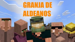 GRANJA DE ALDEANOS EN 2 MINITOS minecraft [upl. by Airahs638]