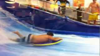 Kid on flowrider and his pants come off [upl. by Lovich]