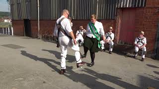 Lord Conyers Morris Men amp Silkstone Greens dance Bacca Pipes Jig at Bromyard Folk Festival 2023 [upl. by Matilda]