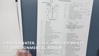 Groundwater Soils and Sediments  FE Environmental Review Chi Epsilon RPI [upl. by Ulphiah493]