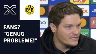 quotSollen schlau und gebildet seinquot BVBTrainer Terzic mit Klartext an Fans  Dortmund [upl. by Isayg]