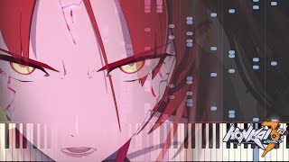 ｢Nightglow｣  Honkai Impact 3 OST Piano ArrangementCover Sheet Music [upl. by Dekow197]