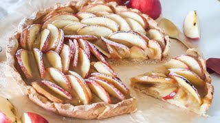 TARTE AUX POMMES FACILE SANS GLUTEN SANS LACTOSEpâte maison [upl. by Thordis]