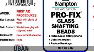 Brampton PROFIX Glass Shafting Beads  Golf Club Shaft Installation Stabilizer  Increase Bond Str [upl. by Aihcrop]