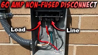 How To Install A 60 Amp AC Disconnect [upl. by Broderick905]