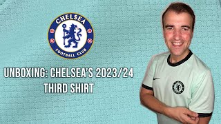 UNBOXING Chelsea 202324 Third Shirt ⚽🔵⚪  REVIEWS  FOOTBALL [upl. by Nerrej]