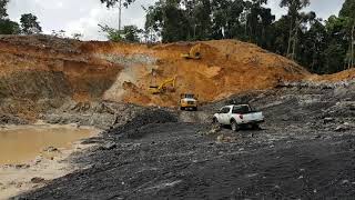 Overburden Removal With Articulate Dump Truck [upl. by Elexa716]