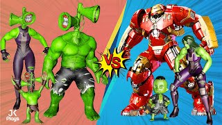 Family Siren Head Hulk Vs Family HulkBuster SheHulk Episode 3 [upl. by Latrell]