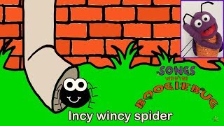 Songs with the Boogiebug  INCY WINCY SPIDER  Nursery Rhymes  Songs for Babies [upl. by Weinert]