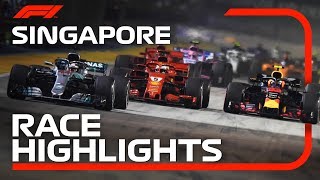 2018 Singapore Grand Prix Race Highlights [upl. by Asseneg]