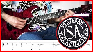 PIEDRA CONTRA TIJERA  Soziedad Alkoholika GUITAR COVER  TAB 🎸 Lesson [upl. by Evy]