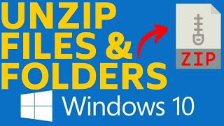 How To Unzip Compressed File Or Folder on Windows 10 [upl. by Biel]