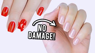 How To ACTUALLY Remove Gel Nail Without Completely Destroying Your Natural Nails [upl. by Sherer]