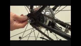 How To Remove a Shimano Nexus 7 Nexus 8 Hub and InterM Roller Brake Rear Wheel [upl. by Solotsopa]