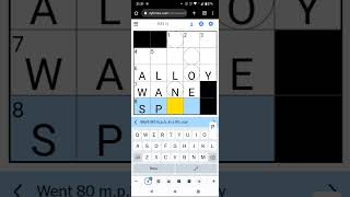 NY Times Mini Crossword in a minute 23 July 23 puzzlegame puzzle [upl. by Harraf]