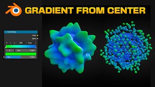 Add a Color Gradient Based on Distance from the Center in Blender  Geometry Nodes [upl. by Lehrer168]