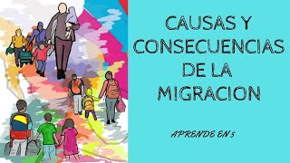 LA MIGRACION CAUSAS Y CONSECUENCIAS [upl. by Ronnie]