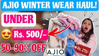 BEST AJIO SALE HAUL😍 Only Winter Wears 5090 Off Starting from ₹275😱  Kamna Sharma ajio [upl. by Issor750]