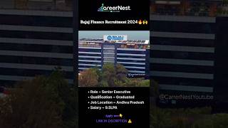 Bajaj Finance is Hiring ⚠️🙌🔥  Career Nest  30 September 2024  india job [upl. by Nellie]