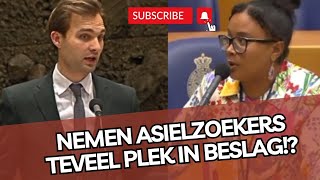 Partijgenoot Omtzigt CONFRONTEERT staatssecretaris Nemen ASIELZOEKERS teveel plek in beslag [upl. by Elleinahc]