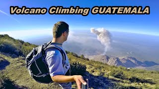 Climbing Santa María and Santiaguito volcanoes  Guatemala [upl. by Ramsa78]