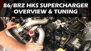 BRZ86 HKS Supercharger Kit and Tuning Overview [upl. by Kola58]