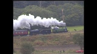 Lambton Tank No 29 double heads LNER J27 No 65894 which starts to prime NYMR 7 October 2000 [upl. by Ainevul]