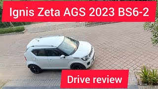 Suzuki Ignis Zeta AMTAGS 2023 BS6 2 drive review [upl. by Leugimsiul891]