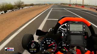 POV Kart Practice Lap with F1 Style Shifter Paddles  March 23 2024  PKRA Full Track CW [upl. by Lette]