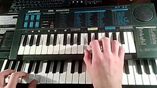 quotGo on home british soldiersquot on Bontempi KT32  Casiotone MT105 [upl. by Euqinot]