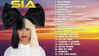 SIA Greatest Hits Full Album 2022  SIA Best Songs Playlist 2022 [upl. by Laufer996]