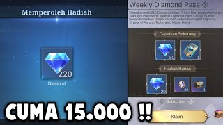 GAK MASUK AKAL CARA BELI WEEKLY DIAMOND PASS CUMA 15RB  BUSET BISA BELI BERKALIKALI [upl. by Aelam779]