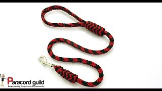 Herringbone braid paracord dog leash [upl. by Shoshanna412]