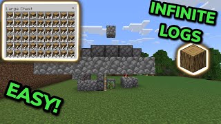 SIMPLE 121 AUTOMATIC TREE FARM TUTORIAL in Minecraft Bedrock MCPEXboxPS4Nintendo SwitchPC [upl. by Shannah583]