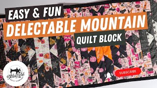 Easy Delectable Mountain Quilt Block Table Runner  StepbyStep Tutorial  Quilting SimpleSewing [upl. by Sklar]