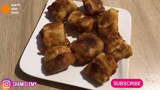 HOW TO MAKE CASSAVA FRIED RECIPE Guteka imyumbati iryoshye with Shamiclemy [upl. by Naivaf]