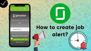 How to create job alert on Glassdoor  Glassdoor Tips [upl. by Ardnoid]