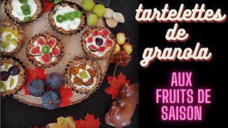 RECETTE 🎥 TARTELETTES DE GRANOLA AUX FRUITS DE SAISON [upl. by Ilrebmik]