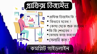 How to become a graphic designer with full information in banglagraphic designer complete guideline [upl. by Una]