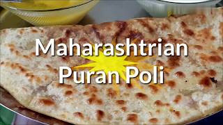 Puran Poli  Indian sweet flatbread  Bobbatlu recipe [upl. by Emsoc]