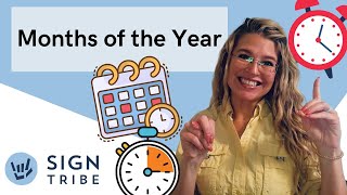 Months of the Year in American Sign Language  Learn ASL StepbyStep  Sign Tribe Academy​ [upl. by Lrem]