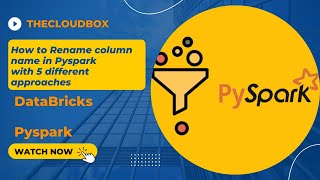 How to rename column name in Pyspark with 5 different methods WithColumnRenamed [upl. by Ikkela]