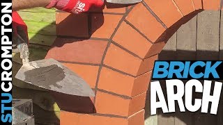 Bricklaying  Building Brick Arch feature [upl. by Quick]