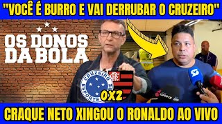 CRAQUE NETO LARGOU O AÃ‡O NO RONALDO AO VIVO APÃ“S ENTREVISTA PATÃ‰TICA CRUZEIRO 0X2 FLAMENGO [upl. by Ataynik]